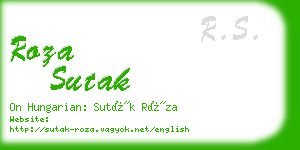 roza sutak business card